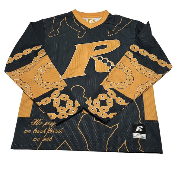 Rebellis Devious Hockey Jersey in Black Gold - Picture 1 of 5